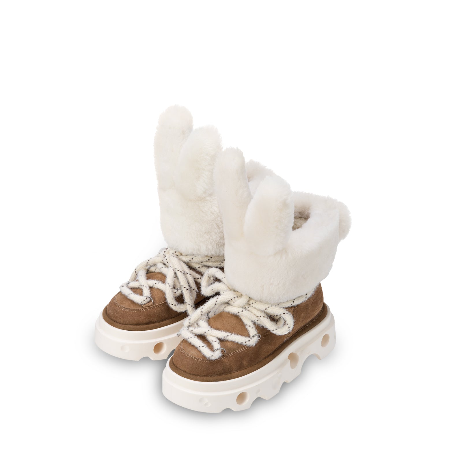 xVESSEL x Luxe x XHEYDAY Cheese Sole Bunny Boots