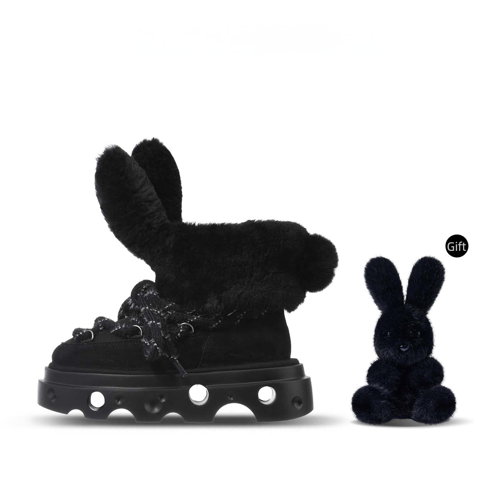 xVESSEL x Luxe x XHEYDAY Cheese Sole Bunny Boots